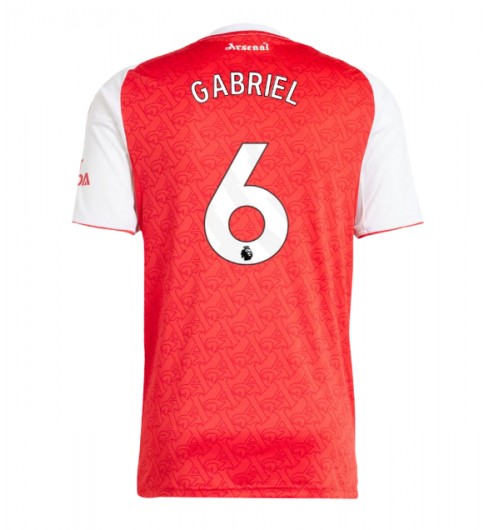 Moške Nogometnih dresov Arsenal Gabriel Magalhaes #6 Domači 2025-26 Kratki rokavi Moške Nogometnih dresov Arsenal Gabriel Magalhaes #6 Domači 2025-26 Kratki rokavi